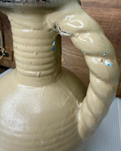 Load image into Gallery viewer, Folk Art Pottery Jug, Twisted Handle, Hand Thrown, Earthenware, Primitive