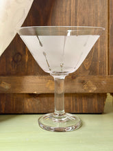 Load image into Gallery viewer, Dansk Karin Organix Martini Glasses Set of 4 | Frosted Botanical Cocktail Glasses | Vintage Style Barware