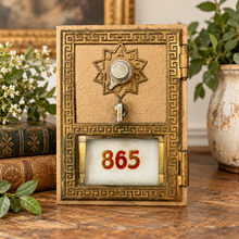 Load image into Gallery viewer, Vintage 1962 Keyless Lock Co. Post Office Box Door - No. 865