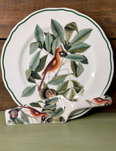 Load image into Gallery viewer, Williamsburg Red Bird Cake Plate & Server Andrea by Sadek, Japan, Cardinal Botanical