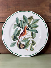 Load image into Gallery viewer, Williamsburg Red Bird Cake Plate & Server Andrea by Sadek, Japan, Cardinal Botanical