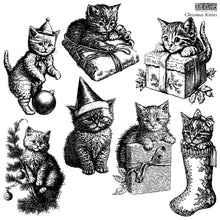 Load image into Gallery viewer, Christmas Kitties IOD Decor Stamp ***Limited Release***