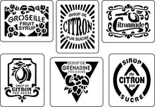 Load image into Gallery viewer, French Fruit Labels - JRV Stencil
