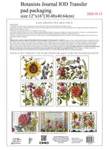 Load image into Gallery viewer, Botanist's Journal IOD Decor Transfer