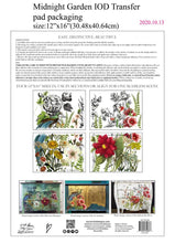 Load image into Gallery viewer, Midnight Garden IOD Decor Transfer
