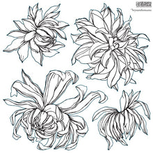 Load image into Gallery viewer, Chrysanthemums IOD Decor Stamp *Retired*