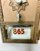 Load image into Gallery viewer, Vintage 1962 Keyless Lock Co. Post Office Box Door - No. 865
