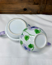 Load image into Gallery viewer, Pansy Tea Set | Andrea by Sadek | Vintage Floral Teapot, Cup, Saucer (Stacking Design)

