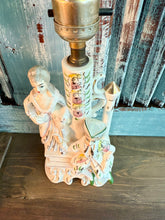 Load image into Gallery viewer, Pair of Vintage Porcelain Boudoir Lamps, c1950s
