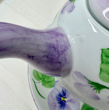 Load image into Gallery viewer, Pansy Tea Set | Andrea by Sadek | Vintage Floral Teapot, Cup, Saucer (Stacking Design)
