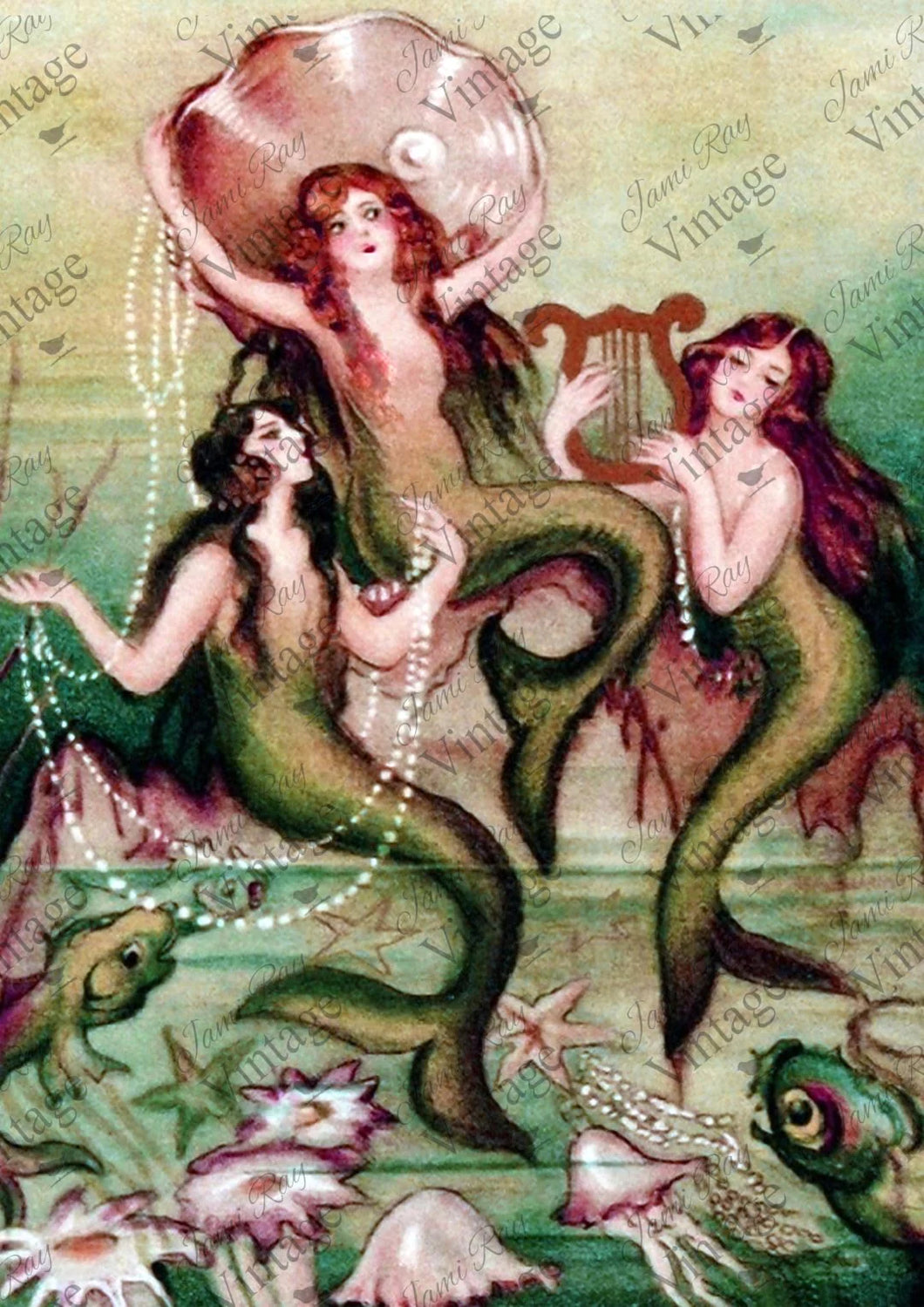 Mermaids - JRV Rice Paper (8.25