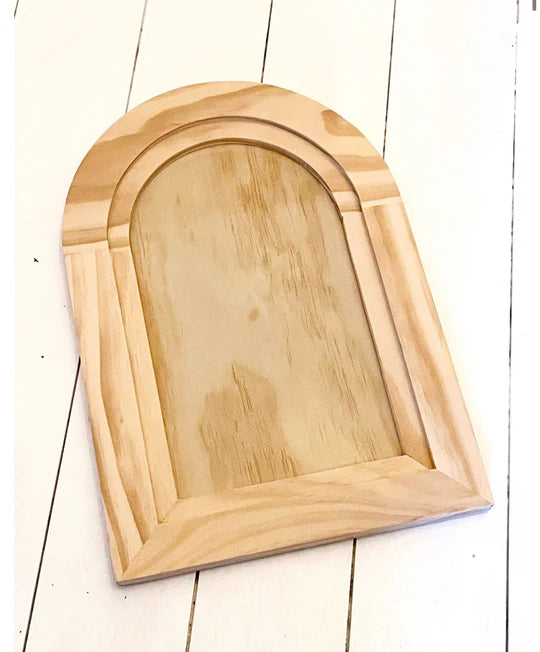 Arched Wood Art Panel - IOD