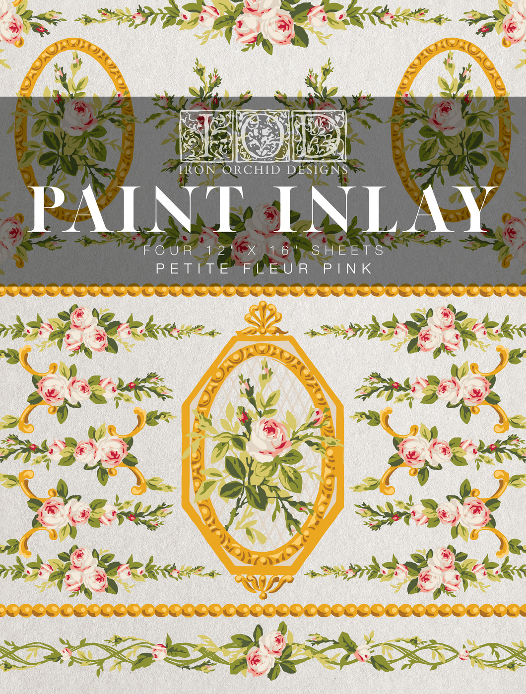 Petite Fleur IOD Paint Inlay (2 colors) *New Release*