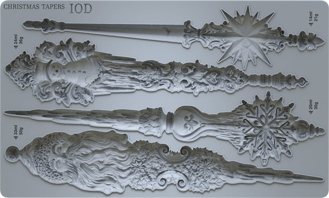 Christmas Tapers IOD Decor Mould *Limited Release*