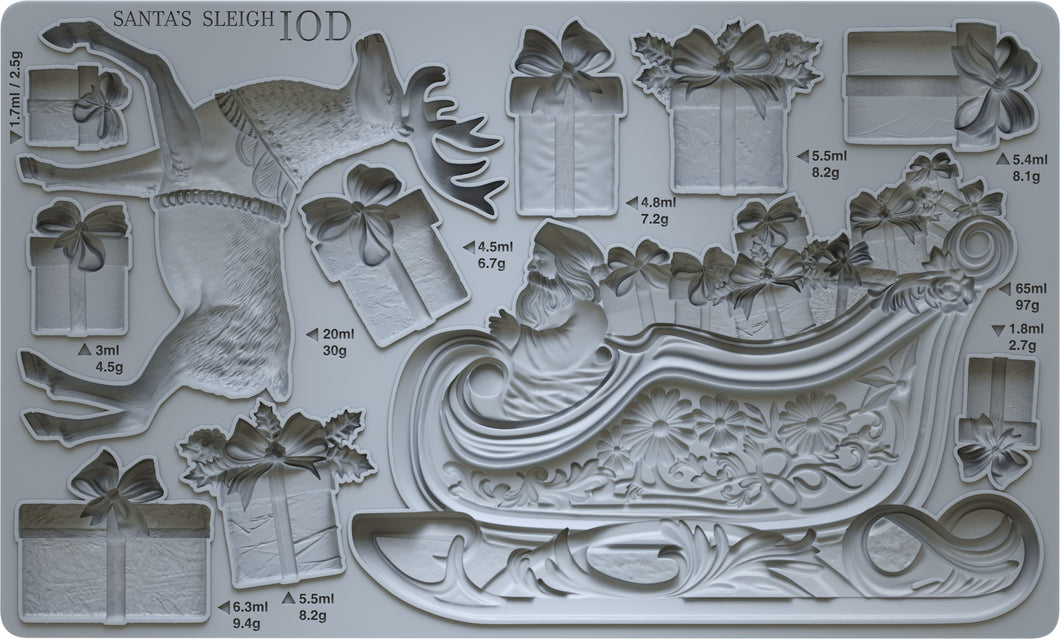 Santa's Sleigh IOD Decor Mould *Limited Release*