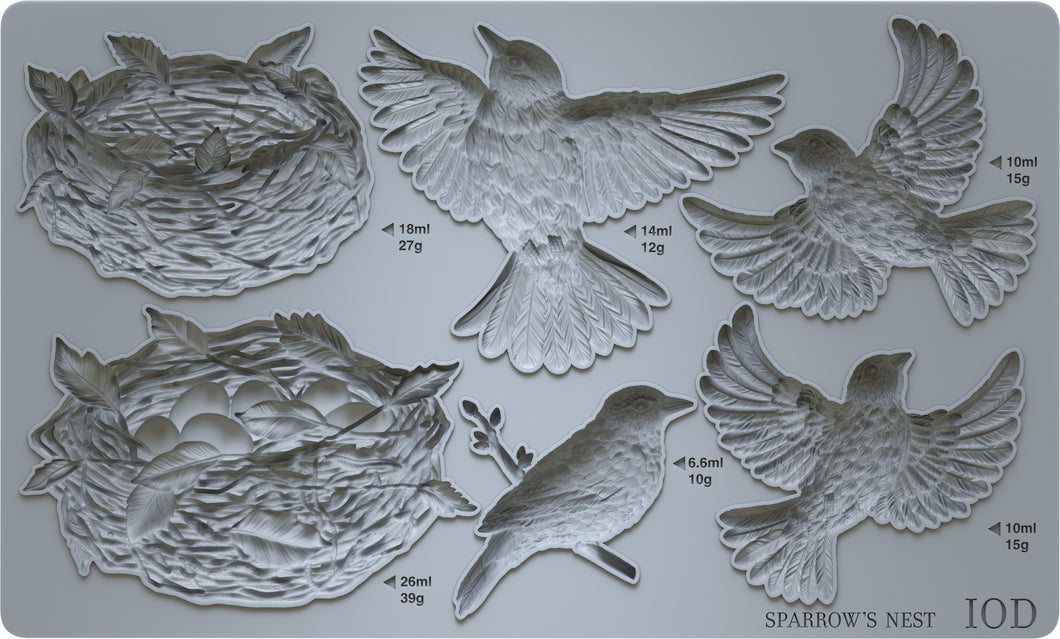 Sparrow's Nest IOD Decor Mould