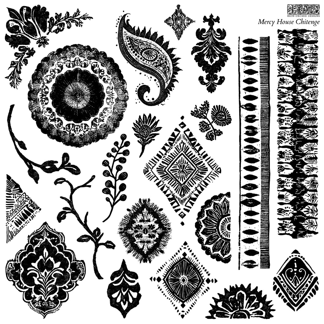 Mercy House Chitenge IOD Decor Stamp