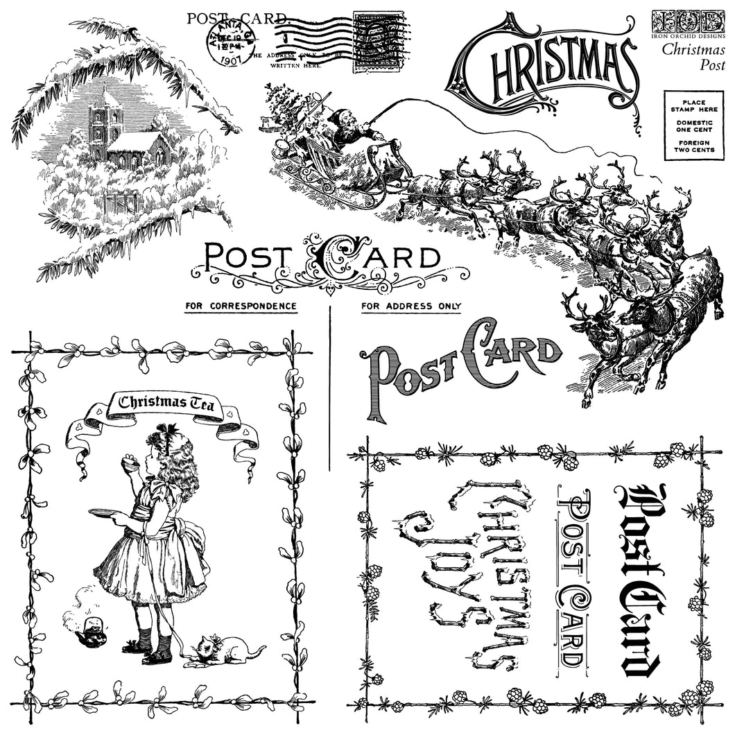 Christmas Post IOD Decor Stamp *New Release*