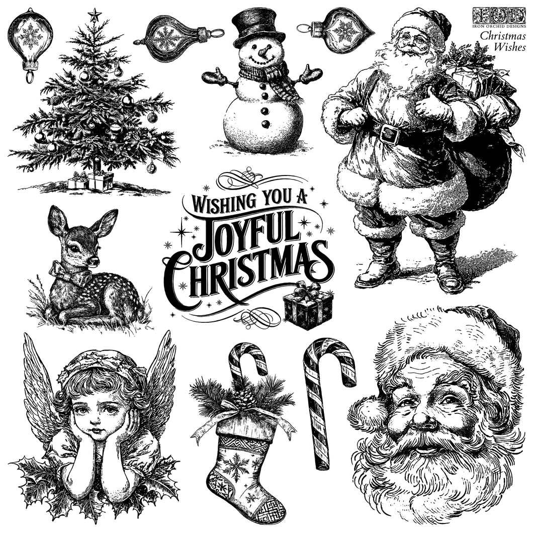 Christmas Wishes IOD Decor Stamp *New Release*