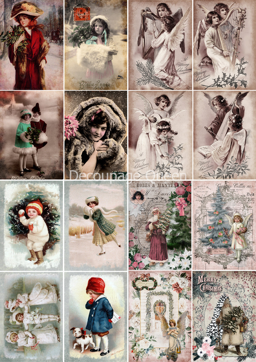 Vintage Christmas Minis - Decoupage Queen