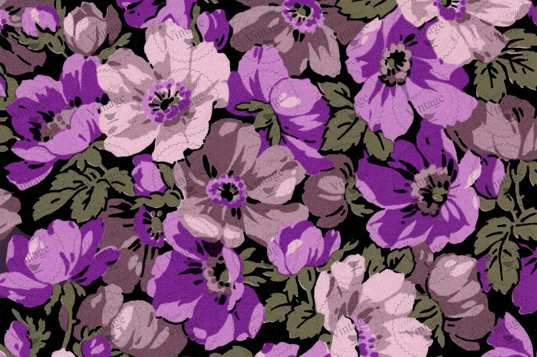 JRV Decoupage Paper - Purple Vintage