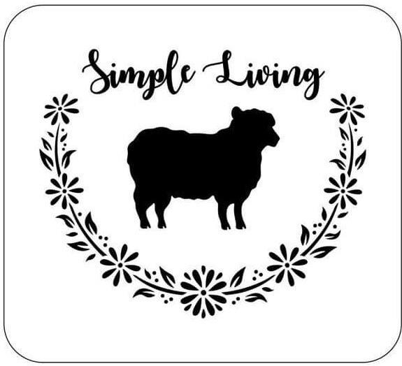 Simple Living - JRV Stencil