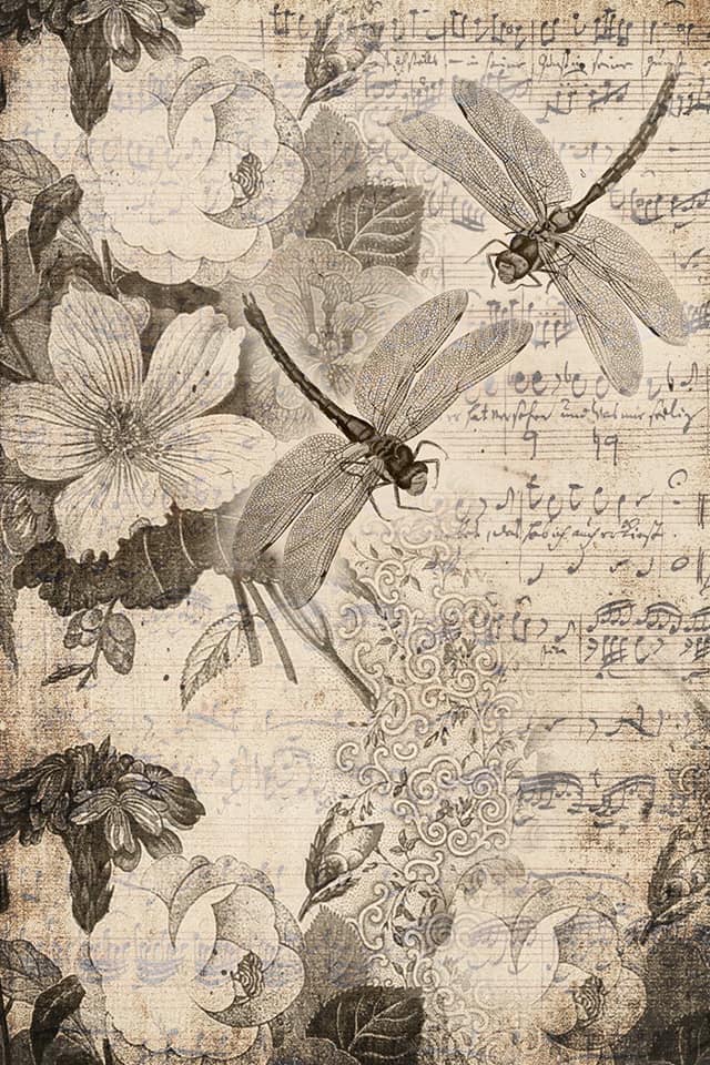 Roycycled Paper - Musical Dragonflies
