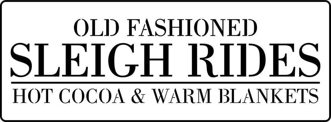 Sleigh Rides - JRV Stencil
