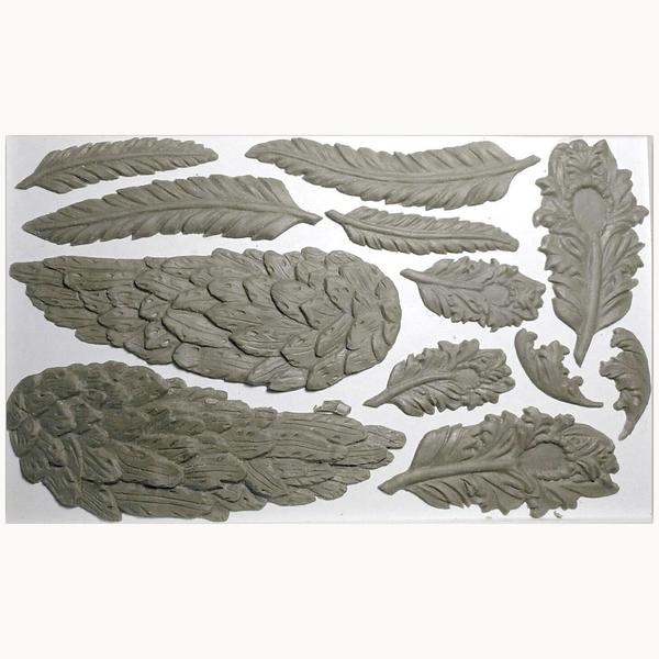 Wings and Feathers IOD Decor Mould