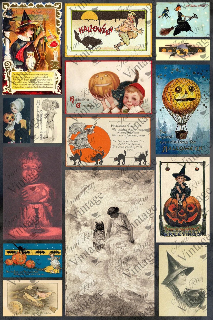 JRV Decoupage Paper - Vintage Halloween