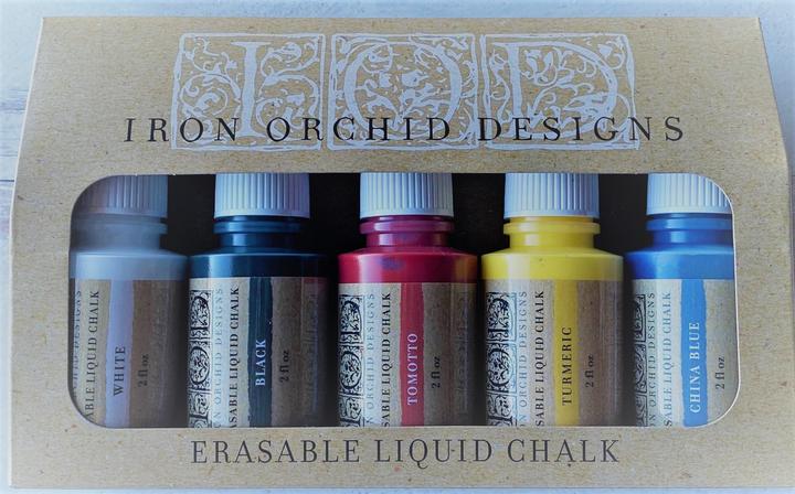 Erasable Liquid Chalk Multi-Color/5-Pack by Iron Orchid Designs *Retiring*